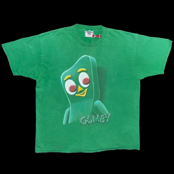 1997 Gumby 3-D Big Face Lee Sports Tag Vintage Tee - Picture 2 of 7